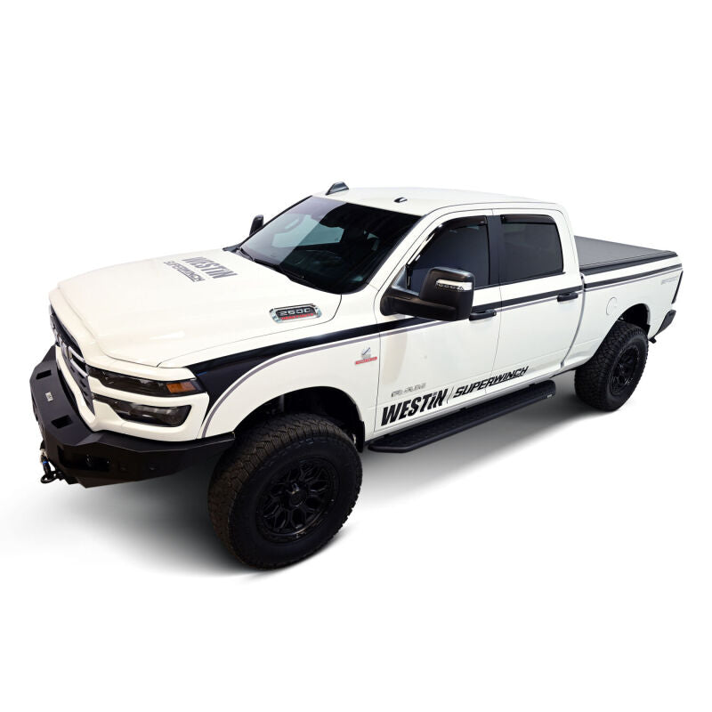 Westin Wade In-Channel Wind Deflectors, 4-Piece, Crew Cab/Mega Cab, fits Ram 2500/3500
