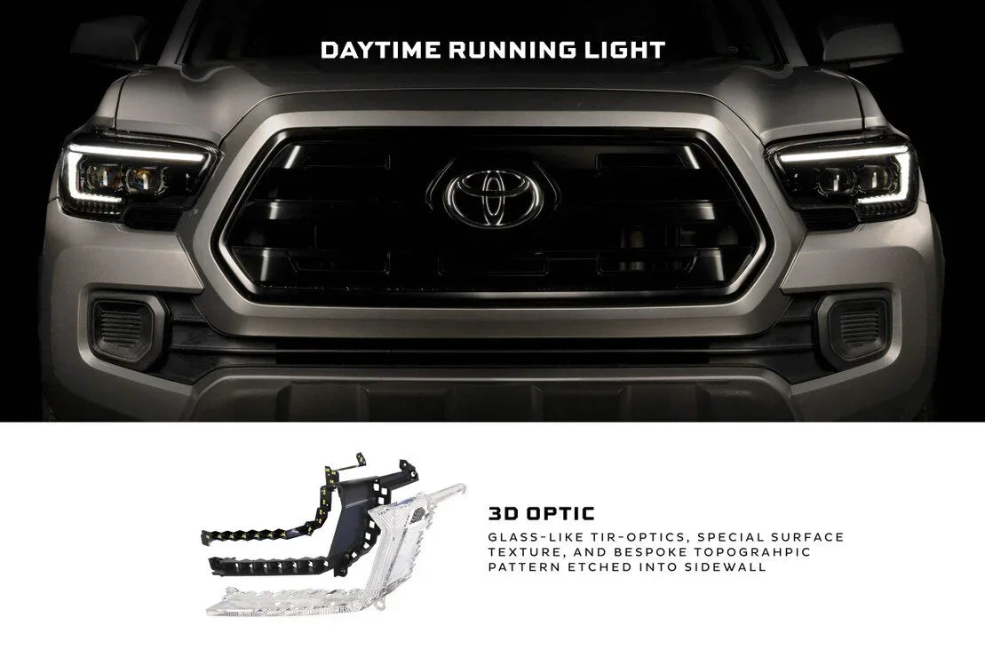 Toyota Tacoma with XB Evo Hybrid LED headlights and DRL 3D optic design