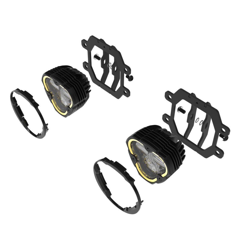 KC HiLiTES FLEX ERA® 3 Dual-Mode SAE Fog Light Pocket Kit — Subaru Crosstrek & Forester OEM Bumper (97150)