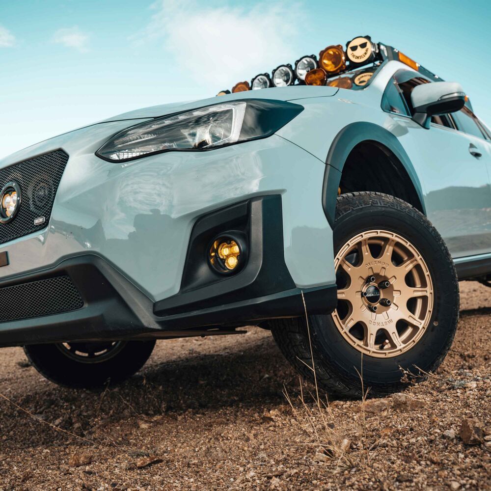 KC HiLiTES FLEX ERA® 3 Dual-Mode SAE Fog Light Pocket Kit — Subaru Crosstrek & Forester OEM Bumper (97150)