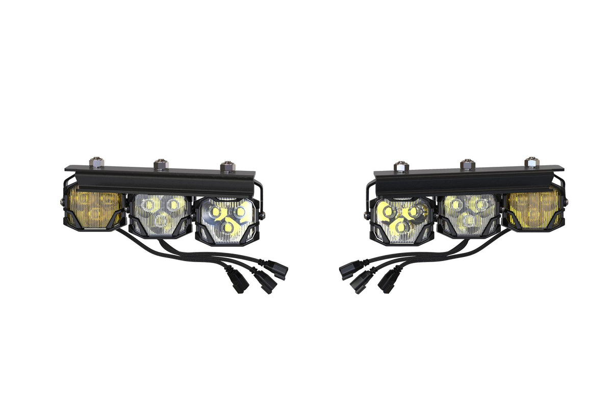 Morimoto 4Banger LED fog lights for Ford Bronco with OEM steel bumper