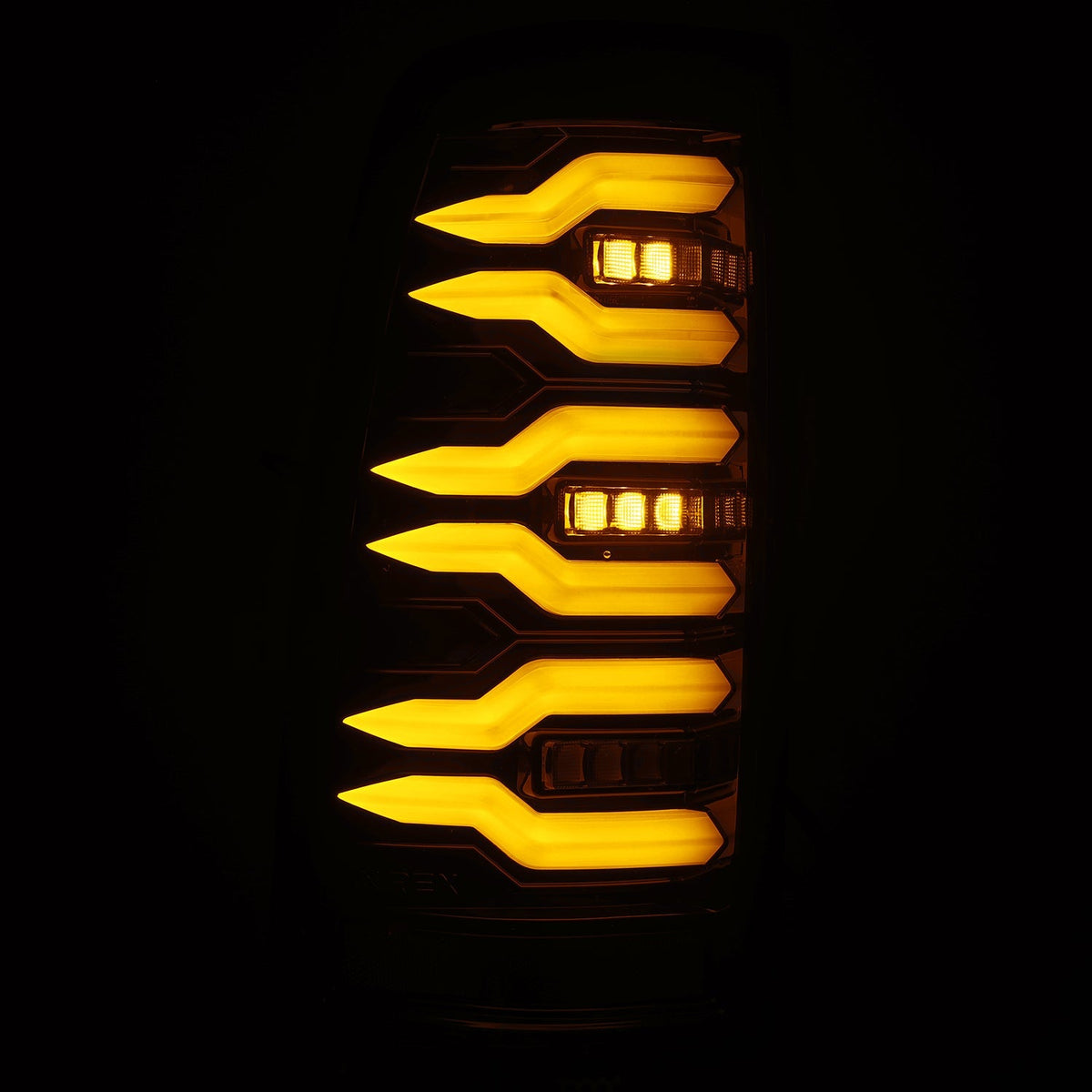 AlphaRex LUXX-Series LED Tail Lights for Chevrolet Silverado 1500 / Chevrolet Silverado HD 2500/3500 - Alpha-Black