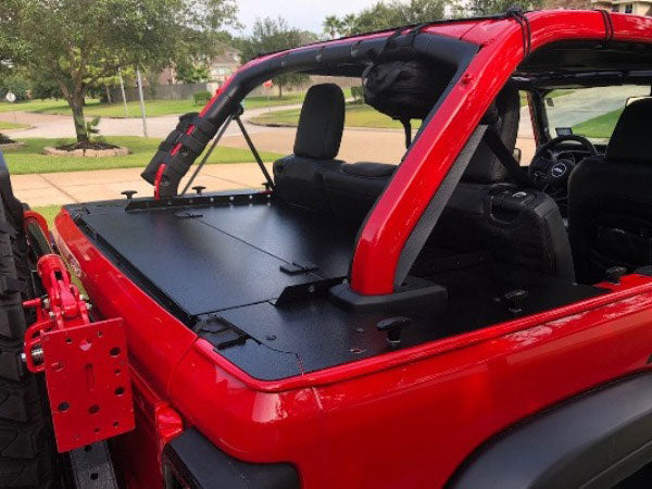 Diabolical Inc Slipstream enclosure for Jeep Wrangler JLU with folding top closed