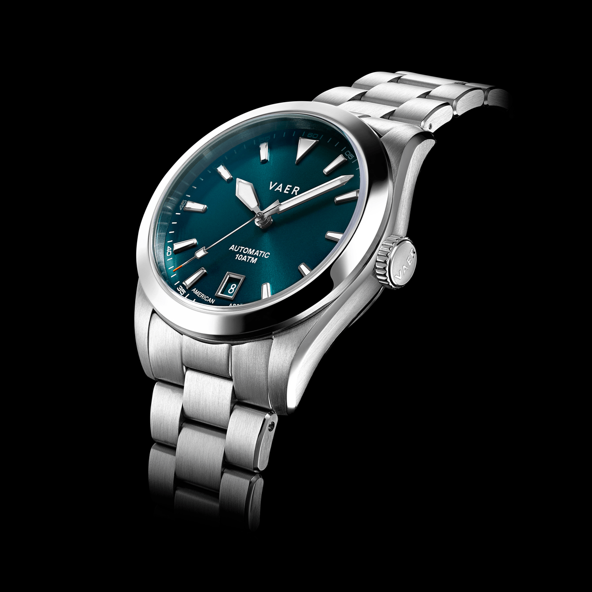 VAER A5 Atlas Green Auto Mens Watch - 38mm USA