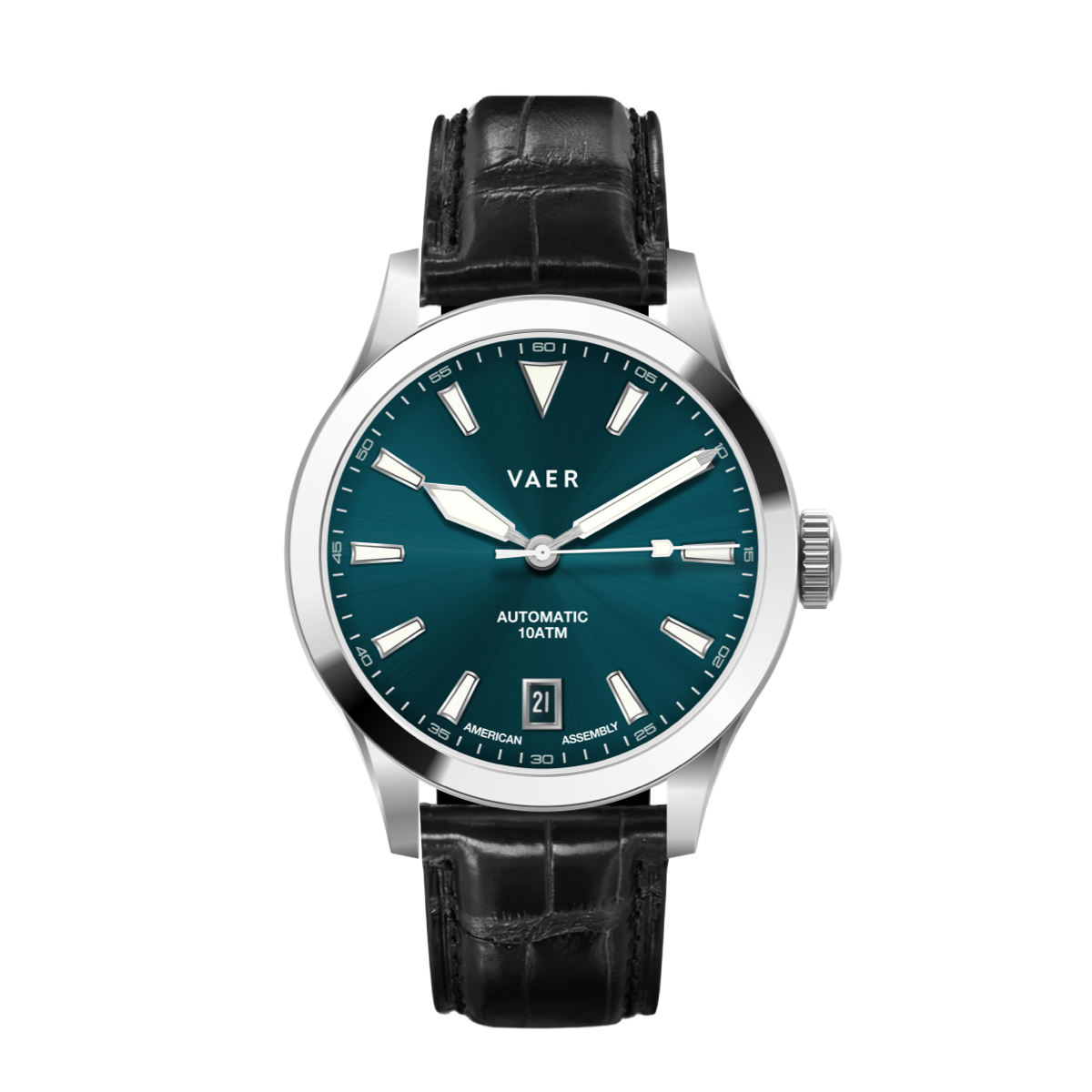 VAER A5 Atlas Green Auto Mens Watch - 38mm USA