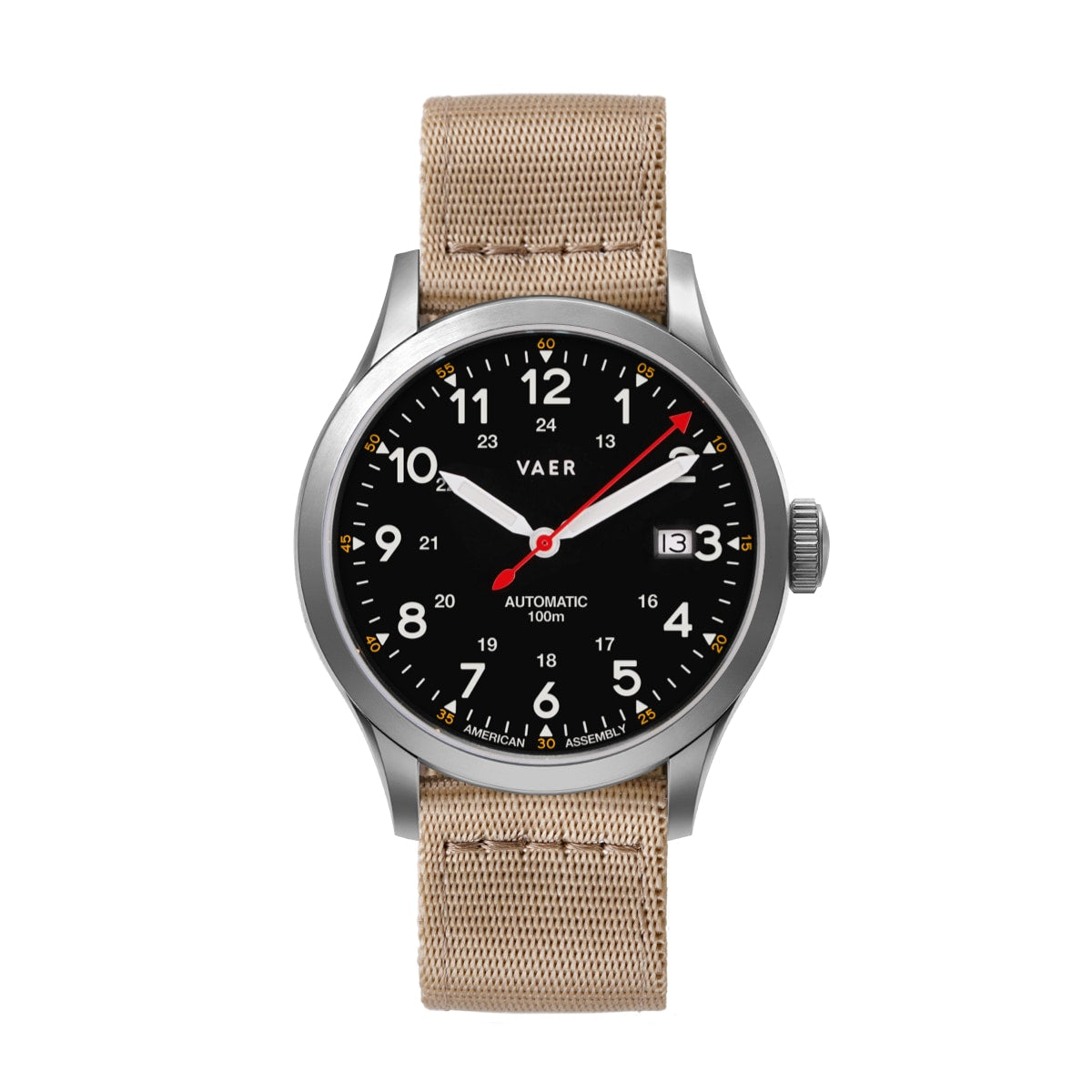 VAER A5 Field Black Watch - USA Auto 40mm
