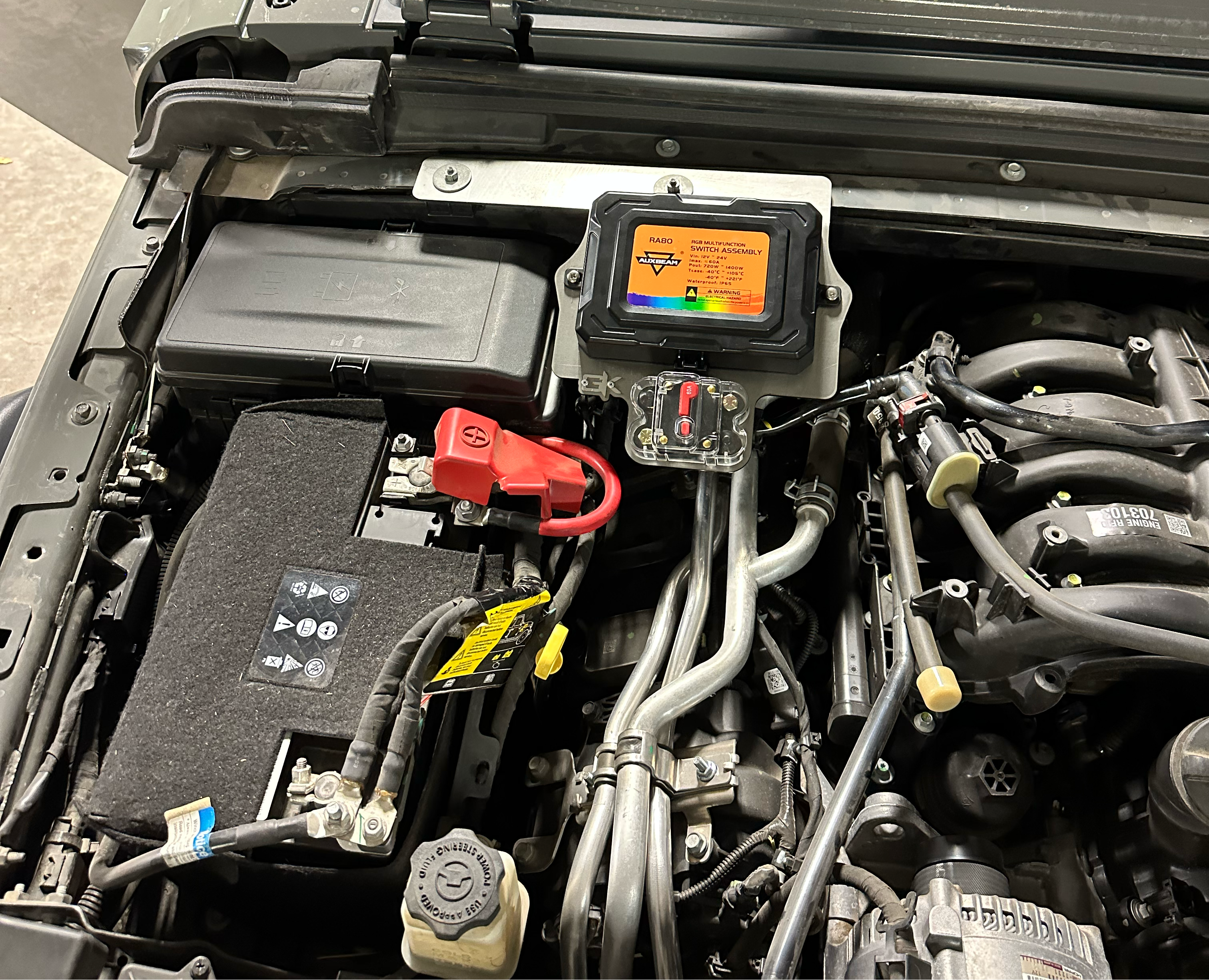 2018-2024 Jeep JL JT Auxbeam Control Box Mount for Wrangler Gladiator