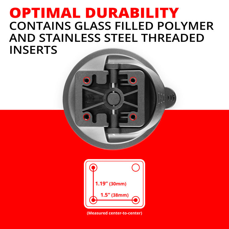 Tackform Quick Grip AMPS suction cup base for universal fit
