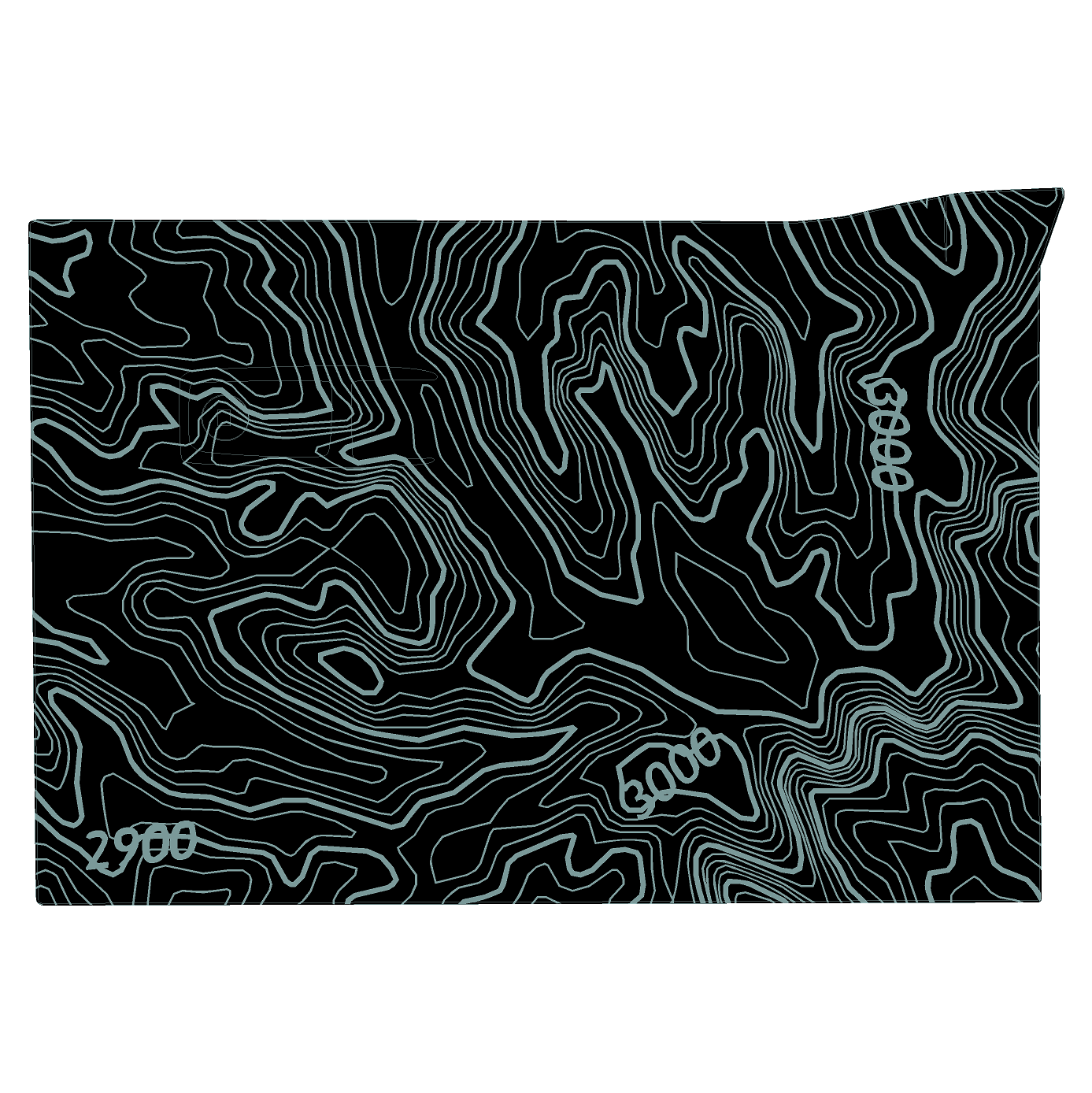 Topo Glovebox Overlay Kit (Printed Series) - 2021+ Bronco