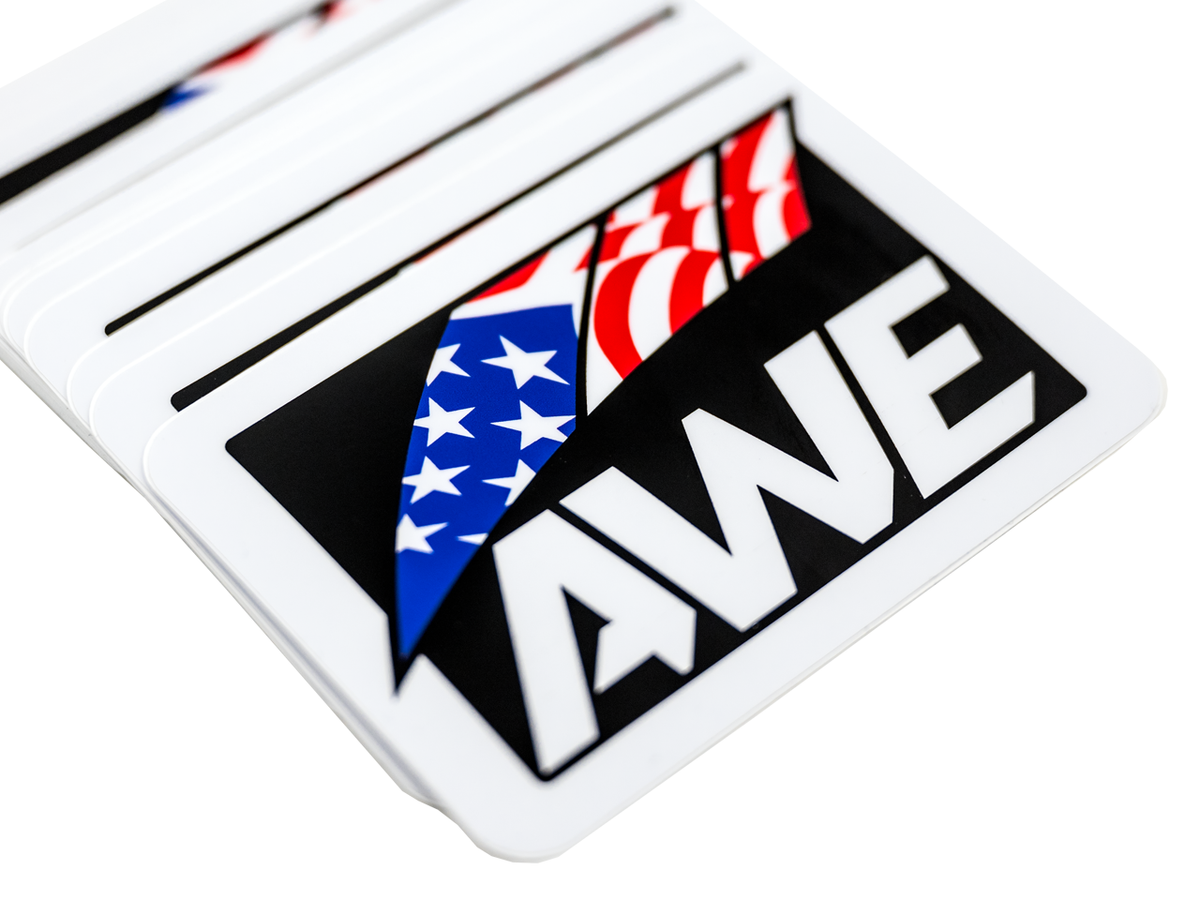 AWE USA slap decal for universal fit