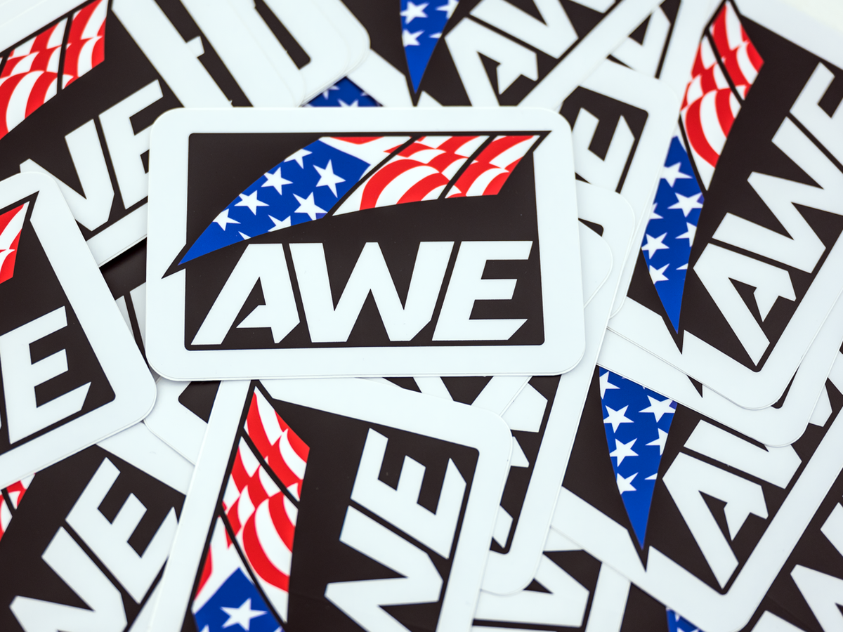 AWE USA slap decal for universal fit