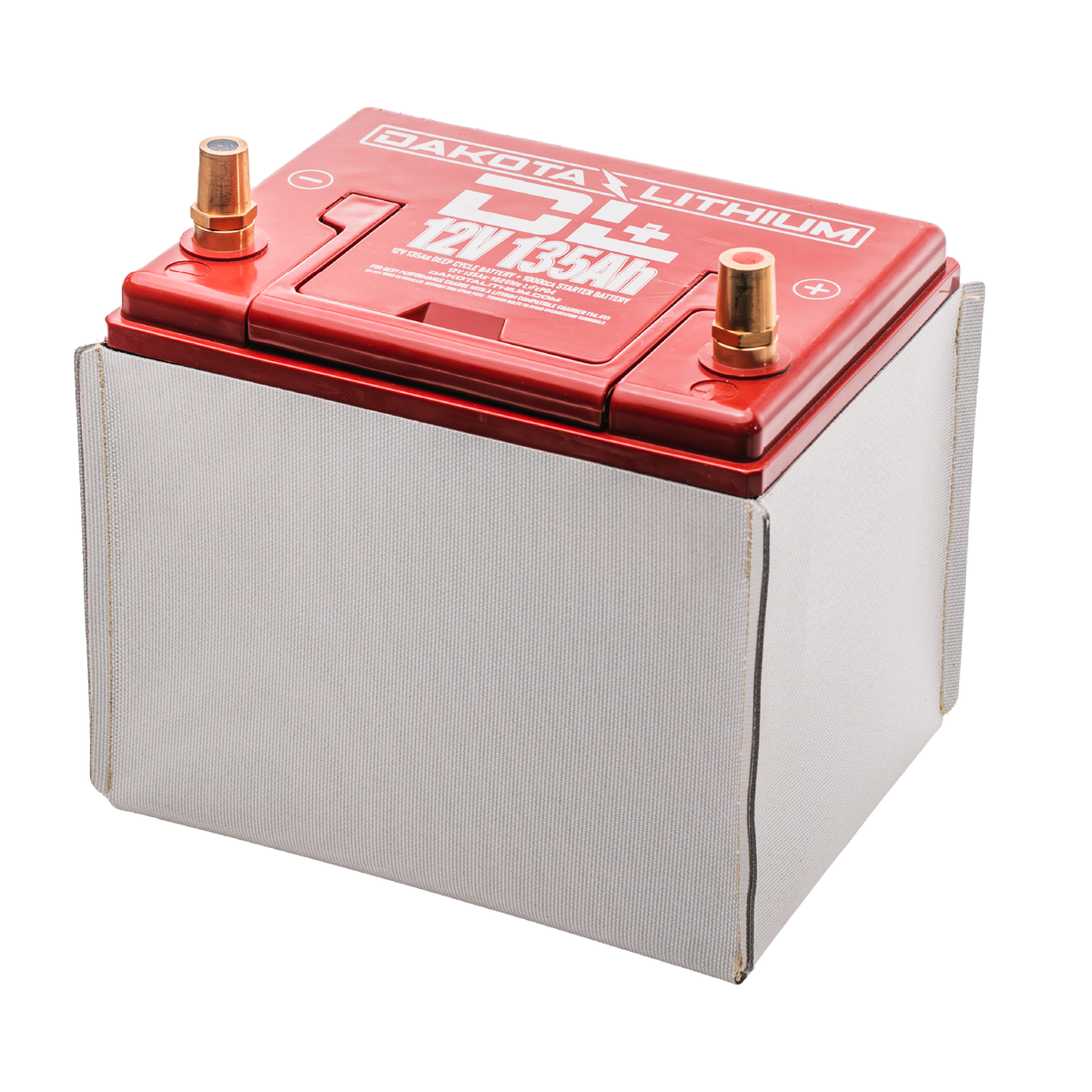Genesis Offroad battery heat shield sleeve for universal Group 24 and 25 batteries