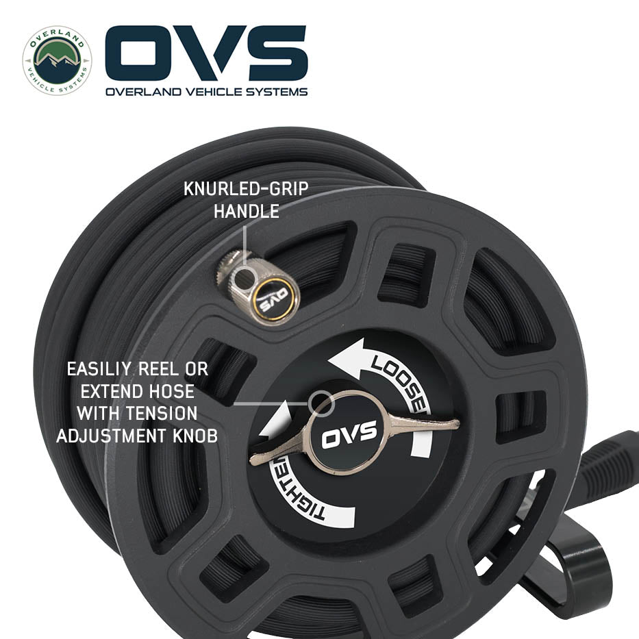 Overland Vehicle Systems ARK Air Reel Kit with 39 foot hose and mounting bracket - view 5