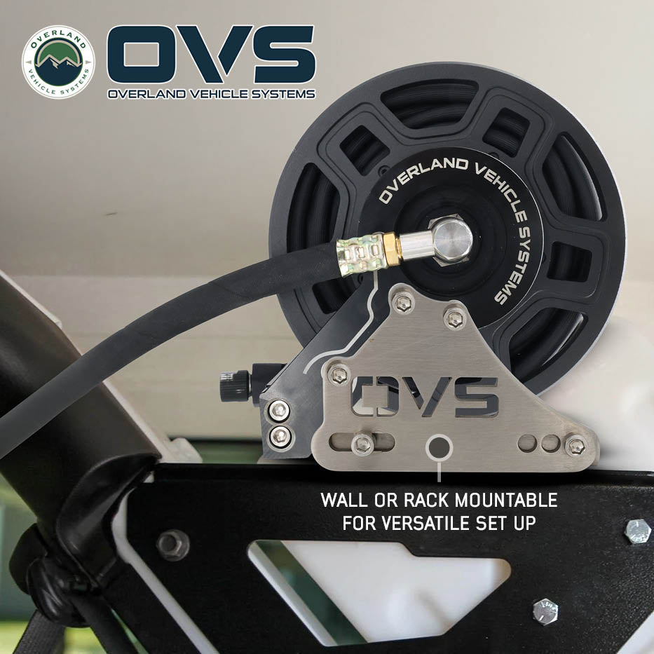 Overland Vehicle Systems ARK Air Reel Kit with 39 foot hose and mounting bracket - view 2