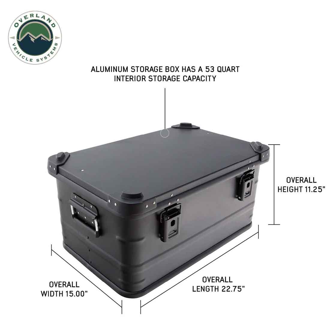 Overland Vehicle Systems 53 QT aluminum storage box - view 2