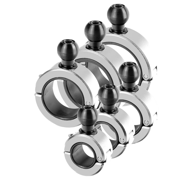 Tackform BC1 chrome bar clamp with 20mm ball for universal fit