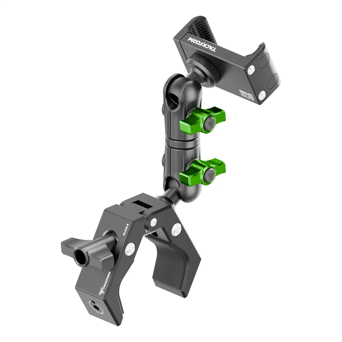 Tackform Enduro Series grab handle bar clamp long reach phone mount, universal fit