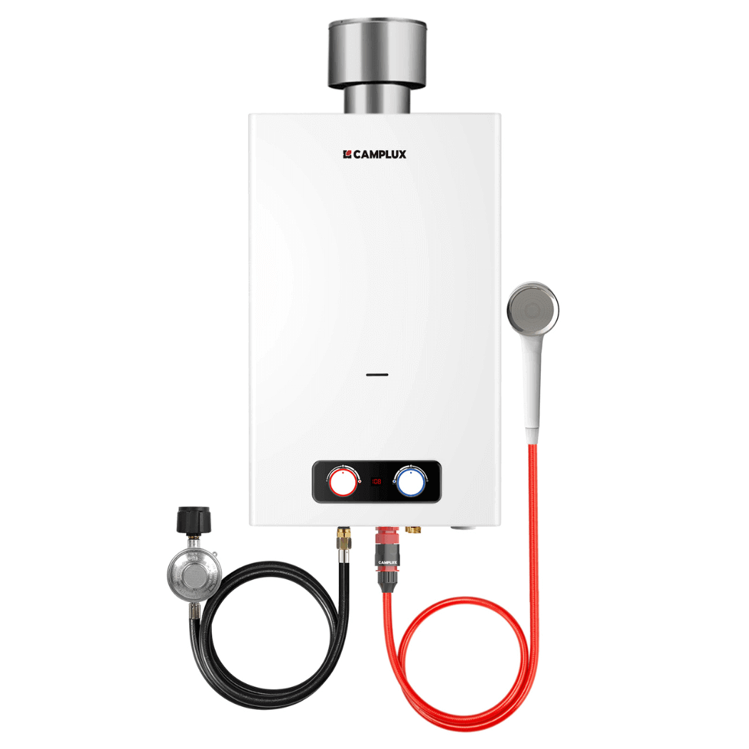 Camplux BD422C On Demand Water Heater Propane With Rain Cap