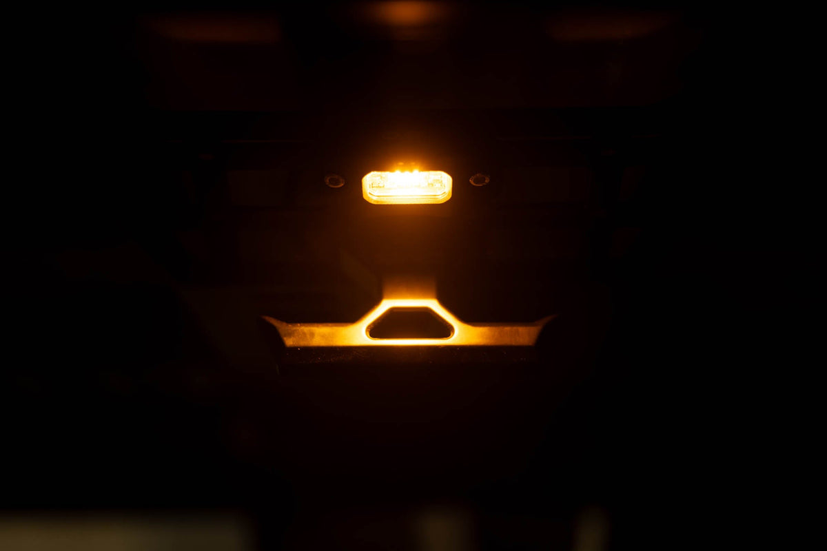 DV8 Offroad Elite white and amber push button dome light for universal fit