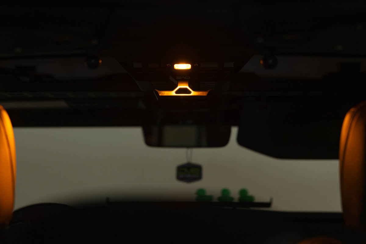 DV8 Offroad Elite white and amber push button dome light for universal fit