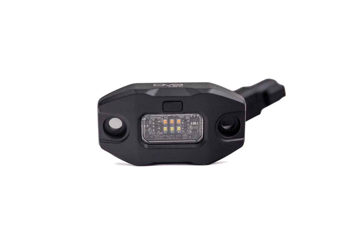 DV8 Offroad Elite white and amber push button dome light for universal fit