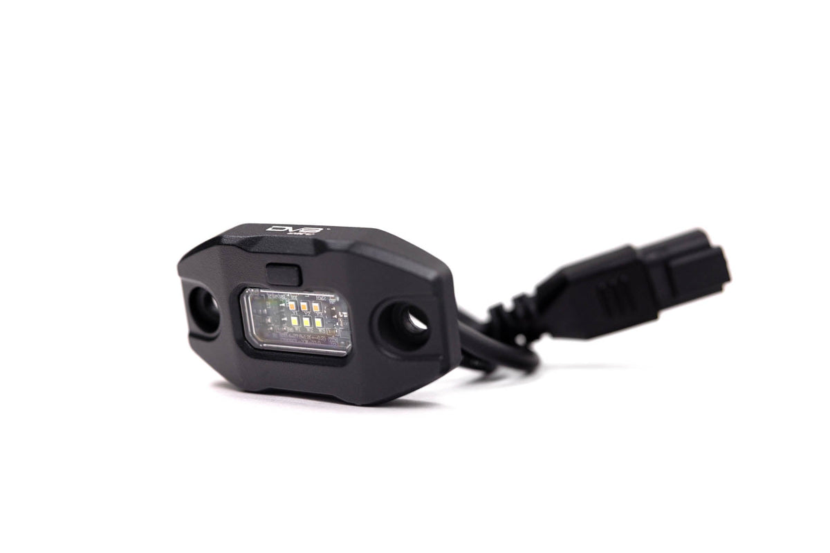 DV8 Offroad Elite white and amber push button dome light for universal fit