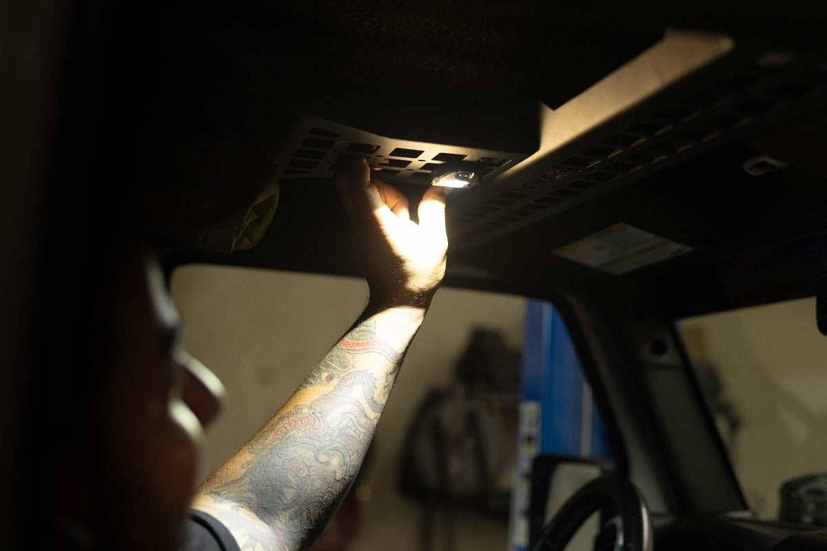 DV8 Offroad Elite white push button dome light for universal fit