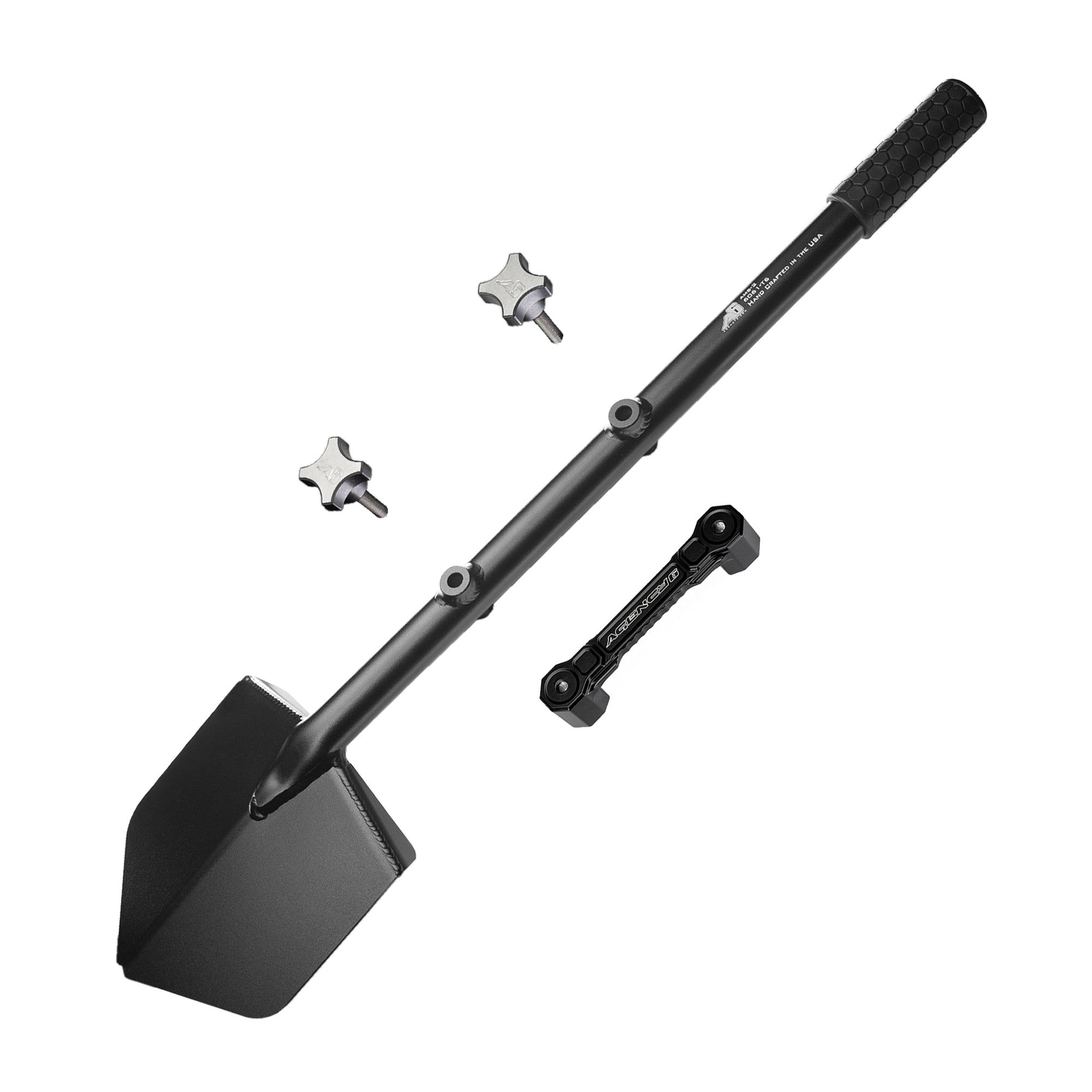 BLACKLONGSHOVELFLOATINGBLACKSSMMOUNTwithNEWKNOBS - NVMOS