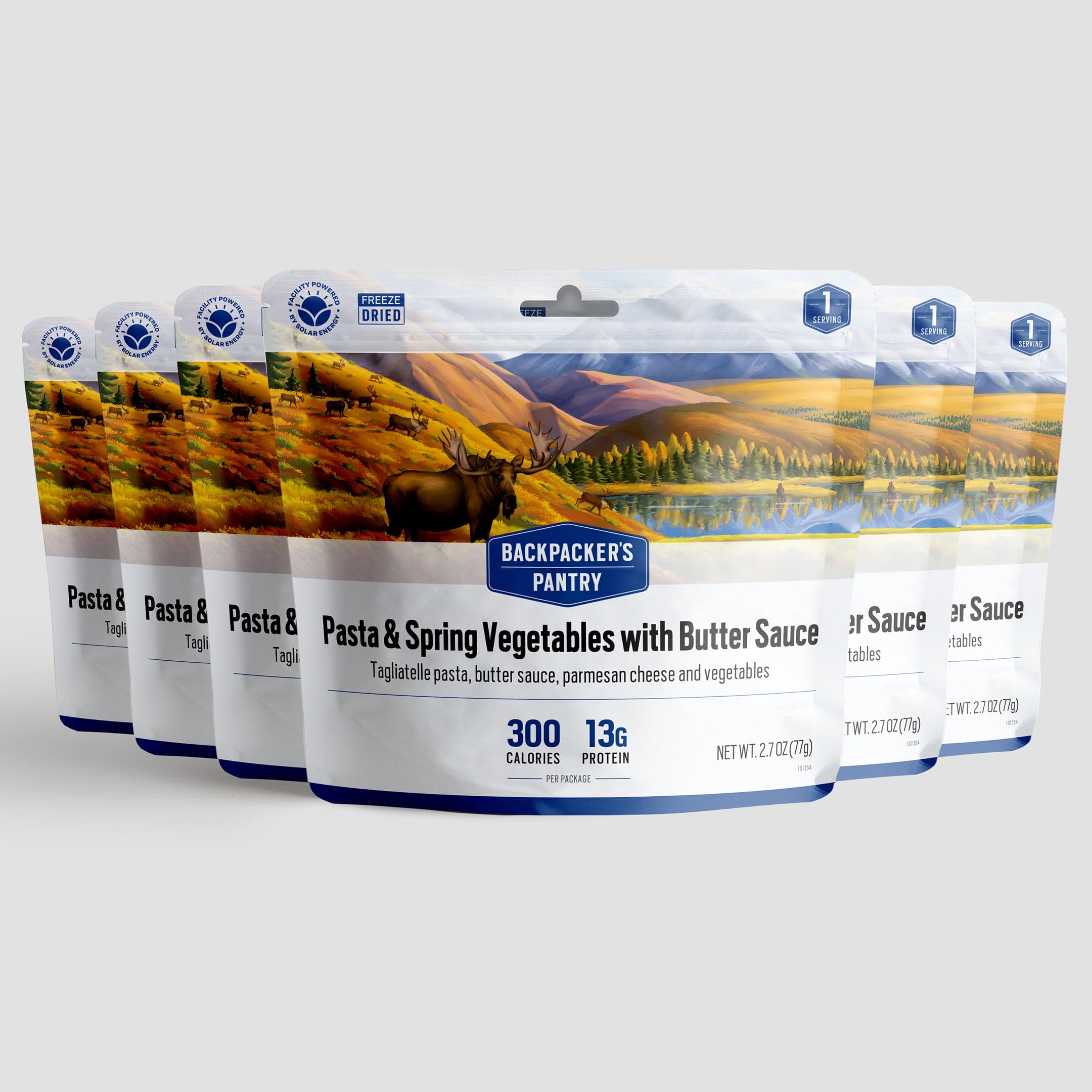 Backpacker's Pantry Pasta & Spring Vegetables with Butter Sauce