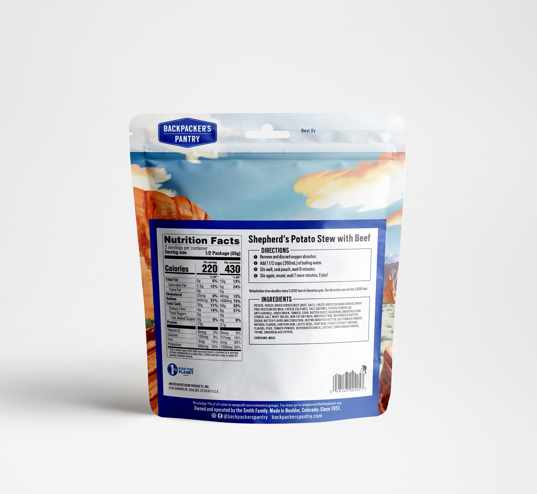 Estofado de patatas al pastor con carne de ternera