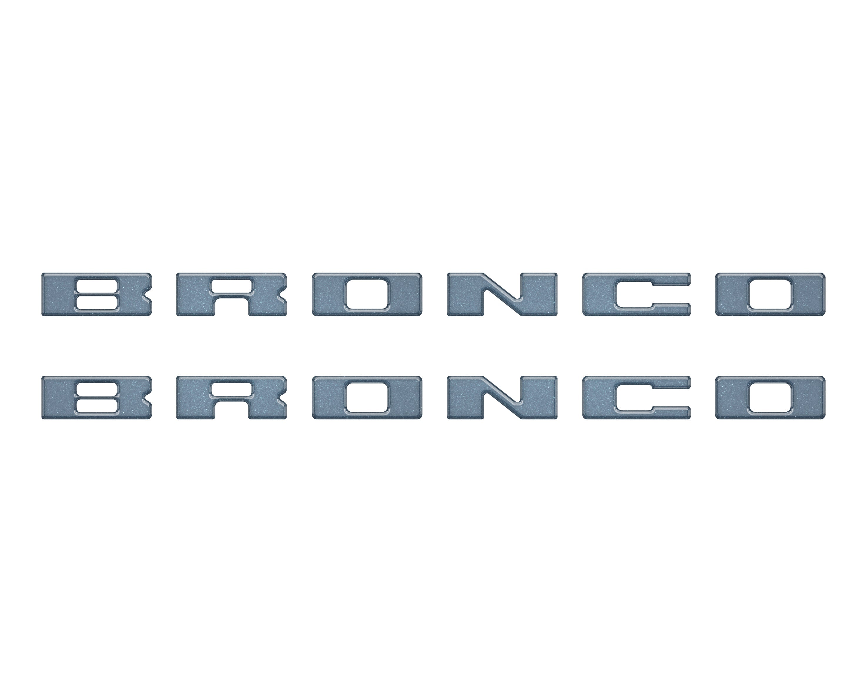 Bronco Running Board Letter Inserts/Overlays Fits 2021-2026 Ford Bronco