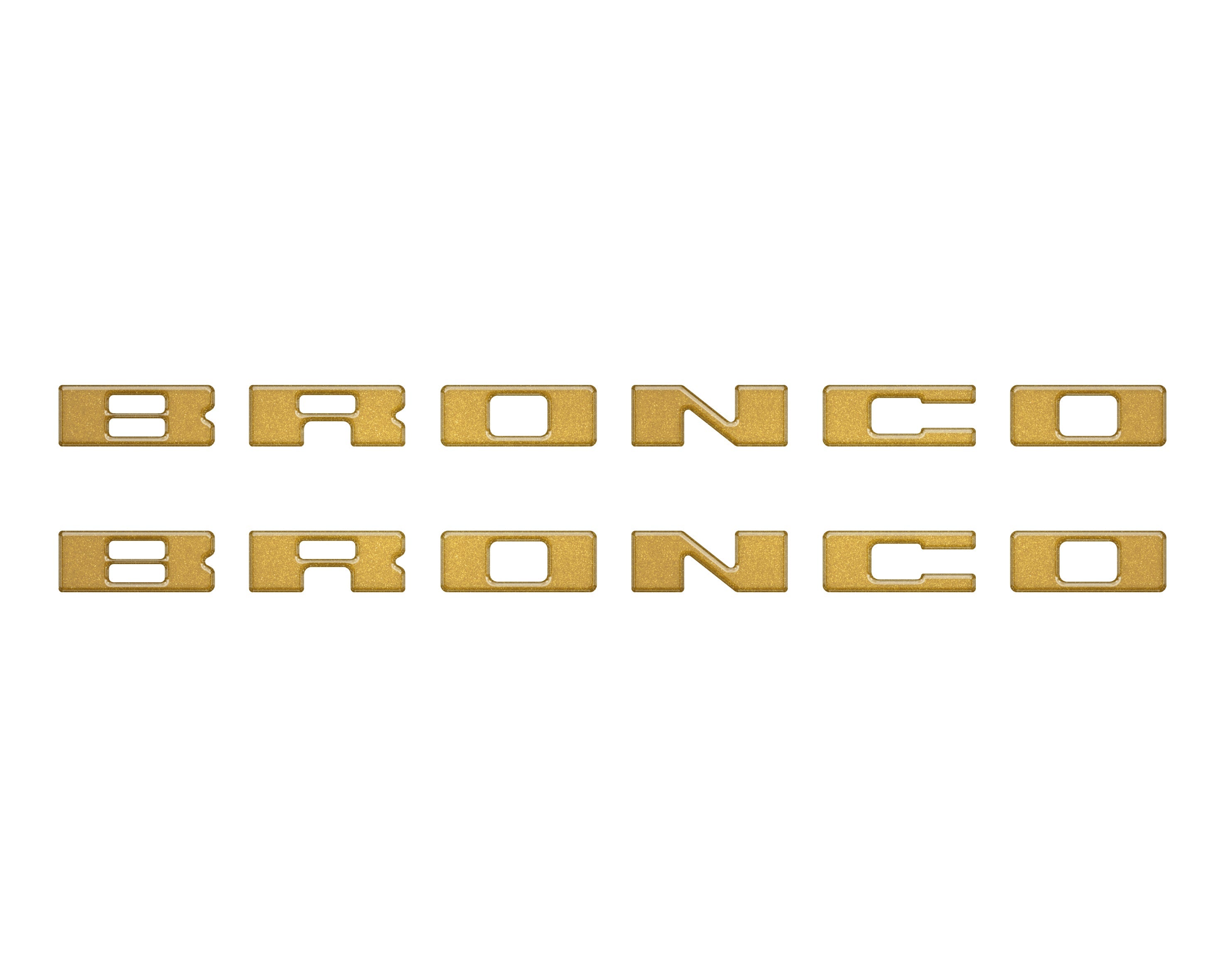 Bronco Running Board Letter Inserts/Overlays Fits 2021-2026 Ford Bronco