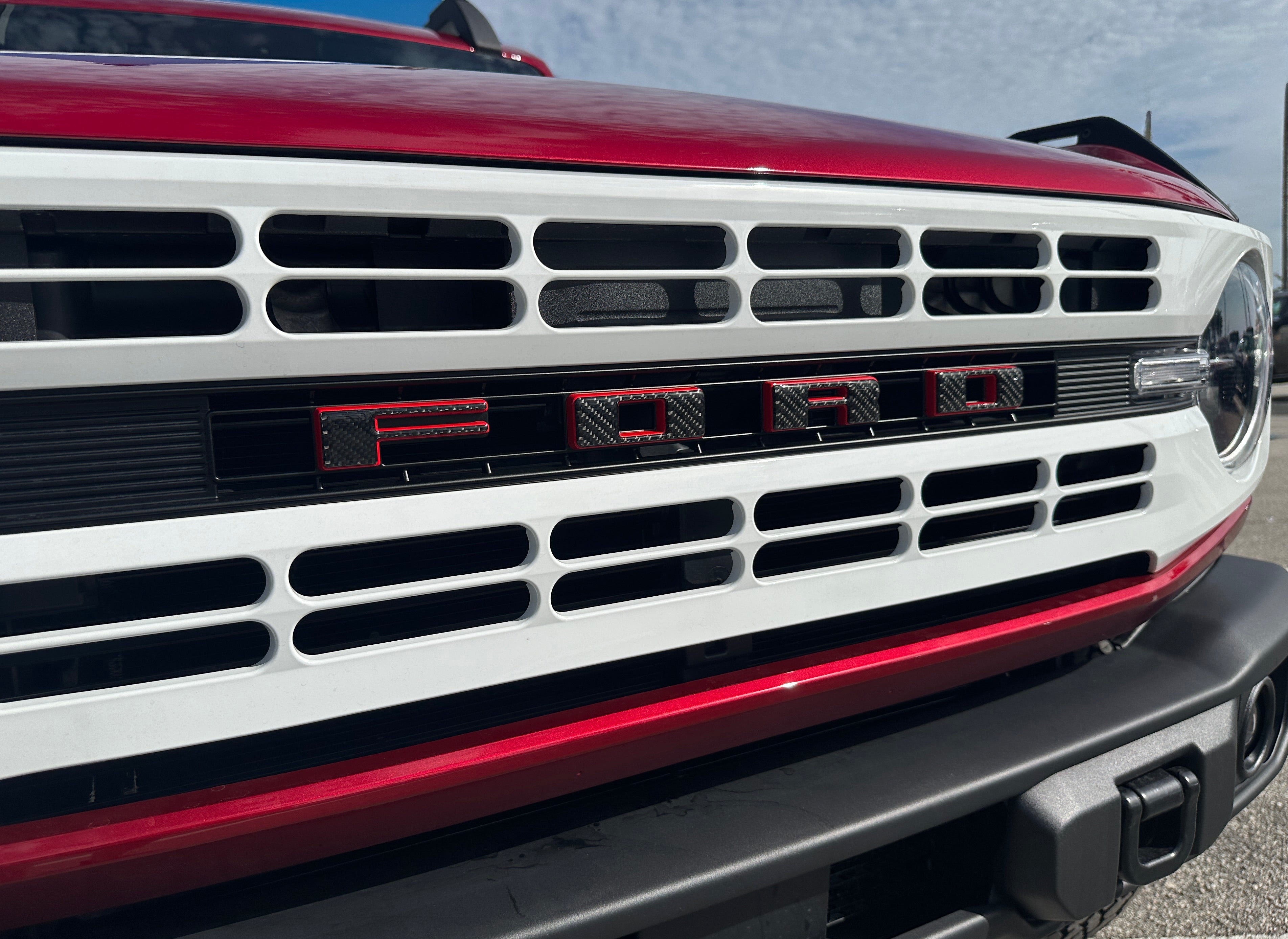 Bronco Heritage Grille Letter Overlays Fits 2023-2026 Ford Bronco