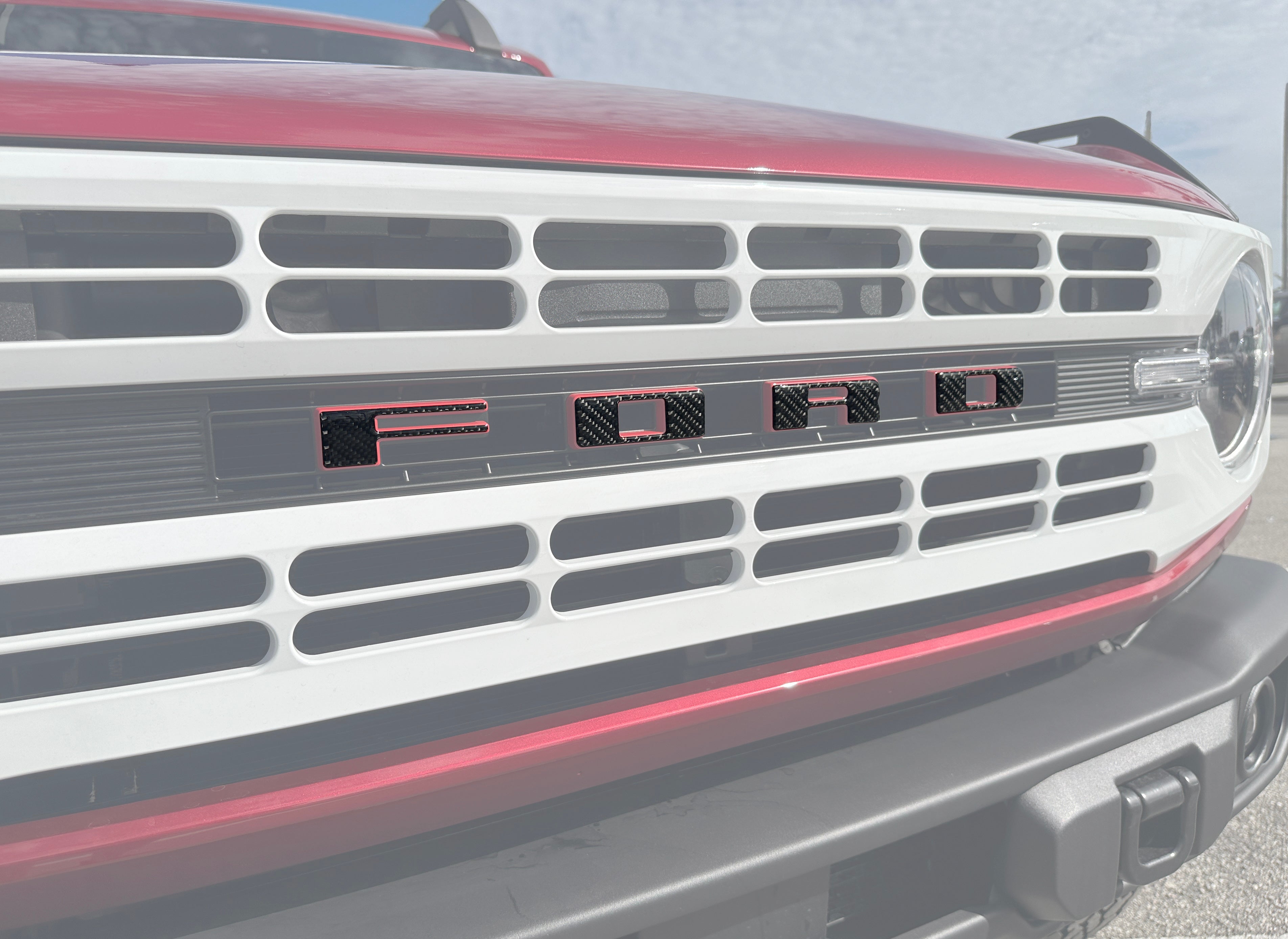 Bronco Heritage Grille Letter Overlays Fits 2023-2026 Ford Bronco