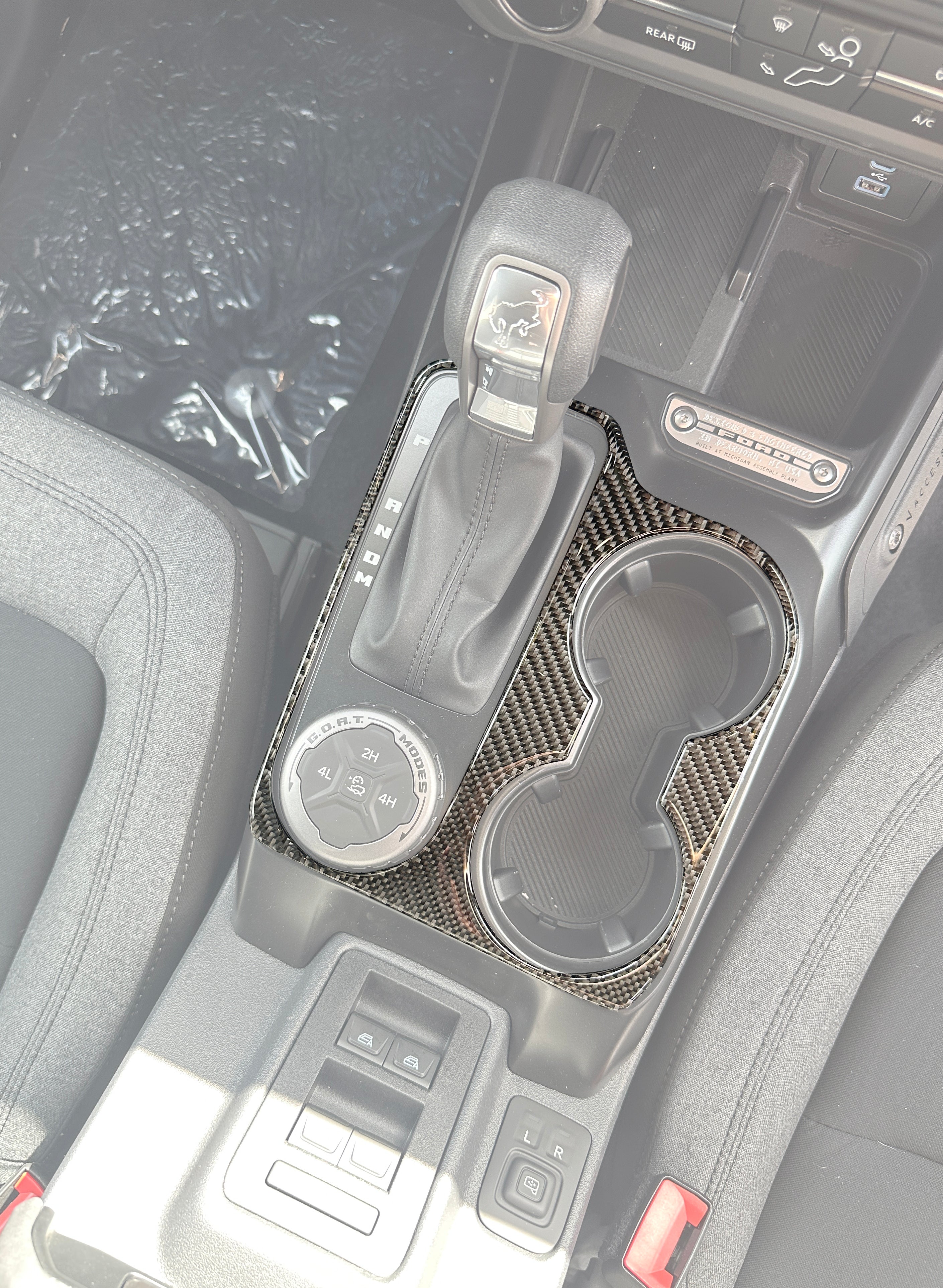 Center Console Accent Trim Fits 2025-2026 Ford Bronco