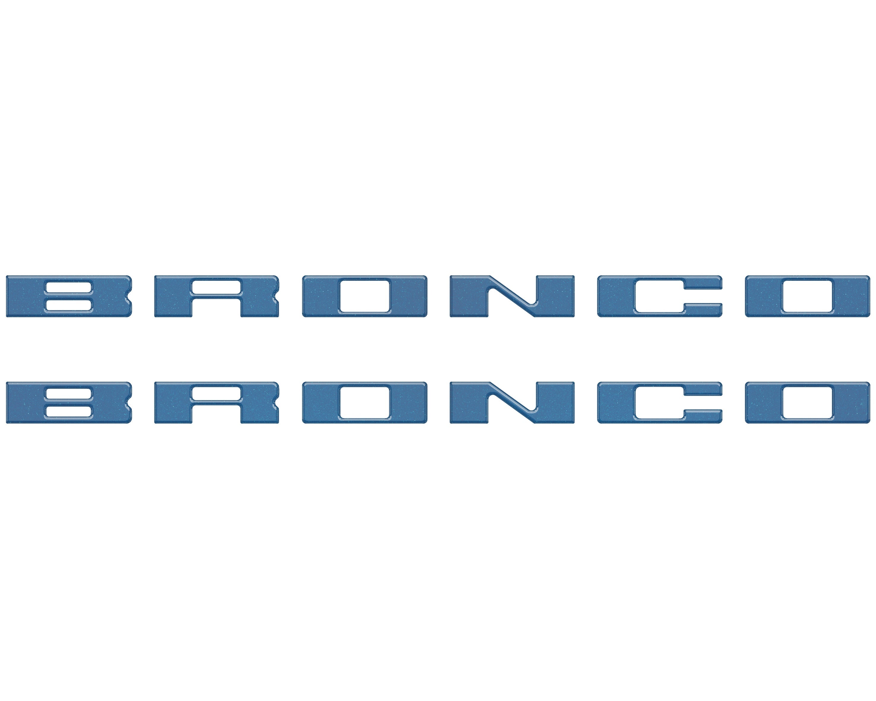 Bronco Running Board Letter Inserts/Overlays Fits 2021-2026 Ford Bronco