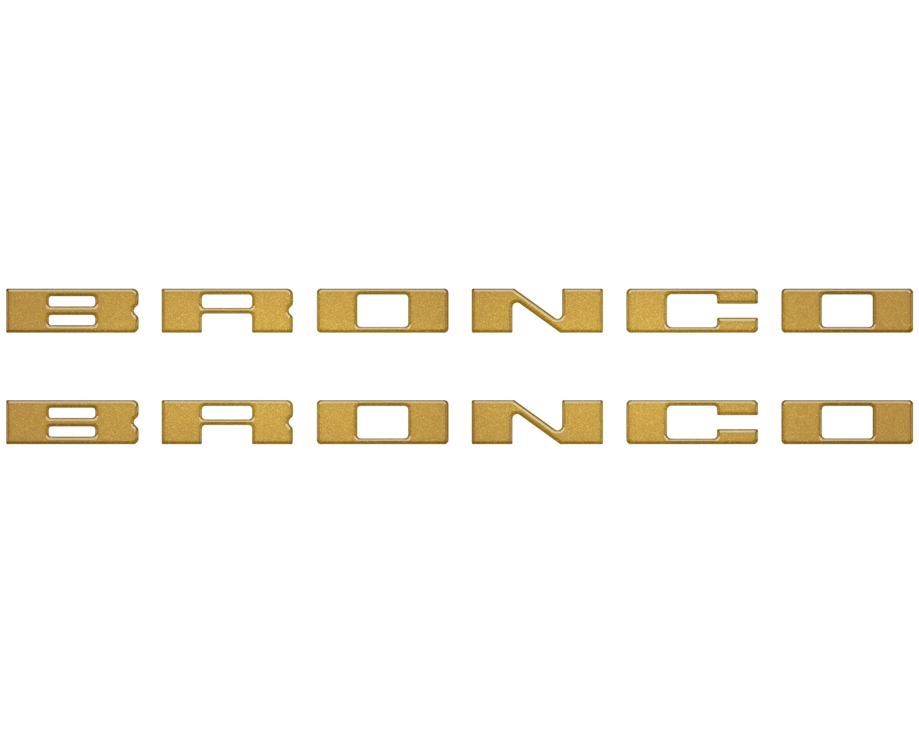 Bronco Running Board Letter Inserts/Overlays Fits 2021-2026 Ford Bronco