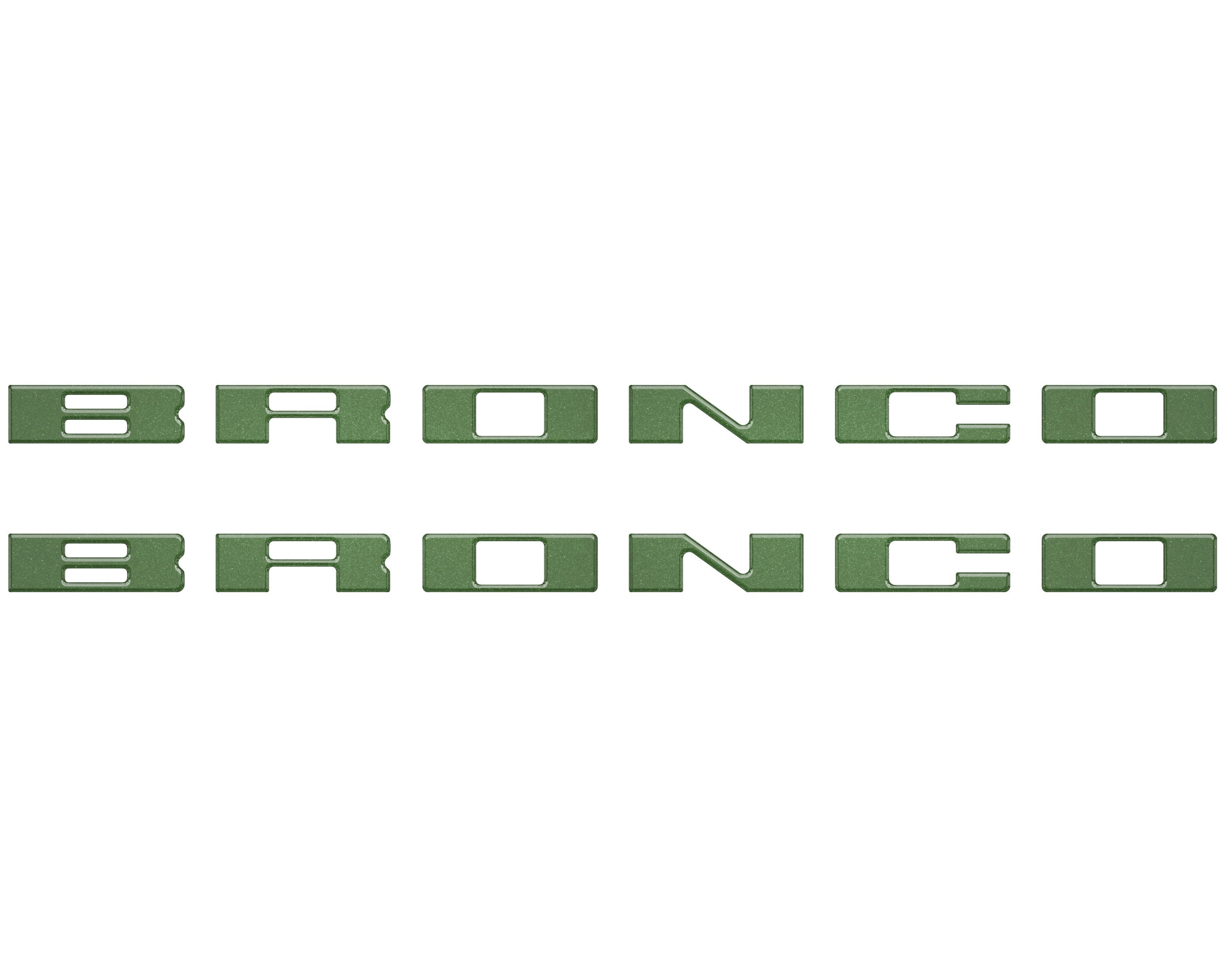Bronco Running Board Letter Inserts/Overlays Fits 2021-2026 Ford Bronco
