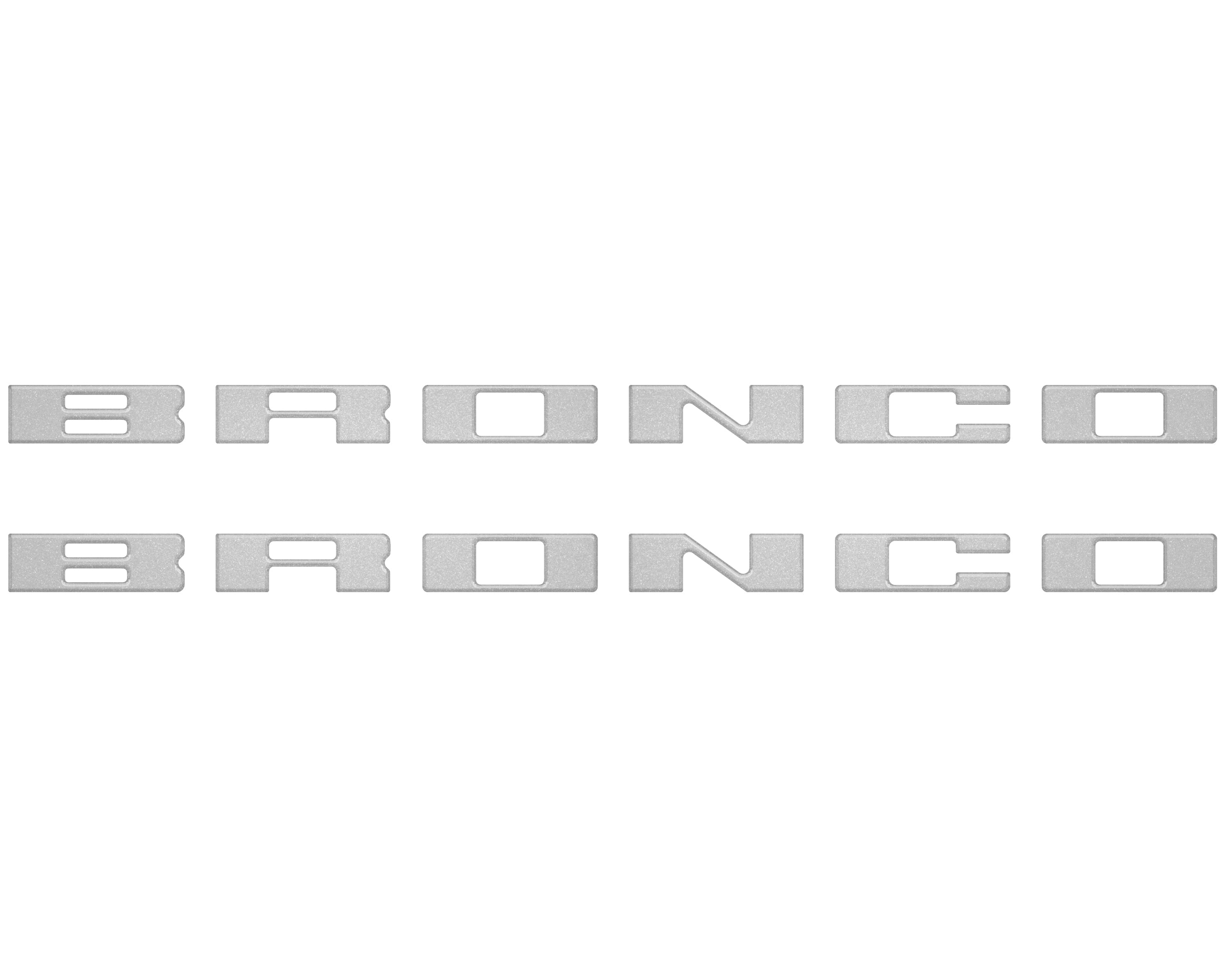 Bronco Running Board Letter Inserts/Overlays Fits 2021-2026 Ford Bronco
