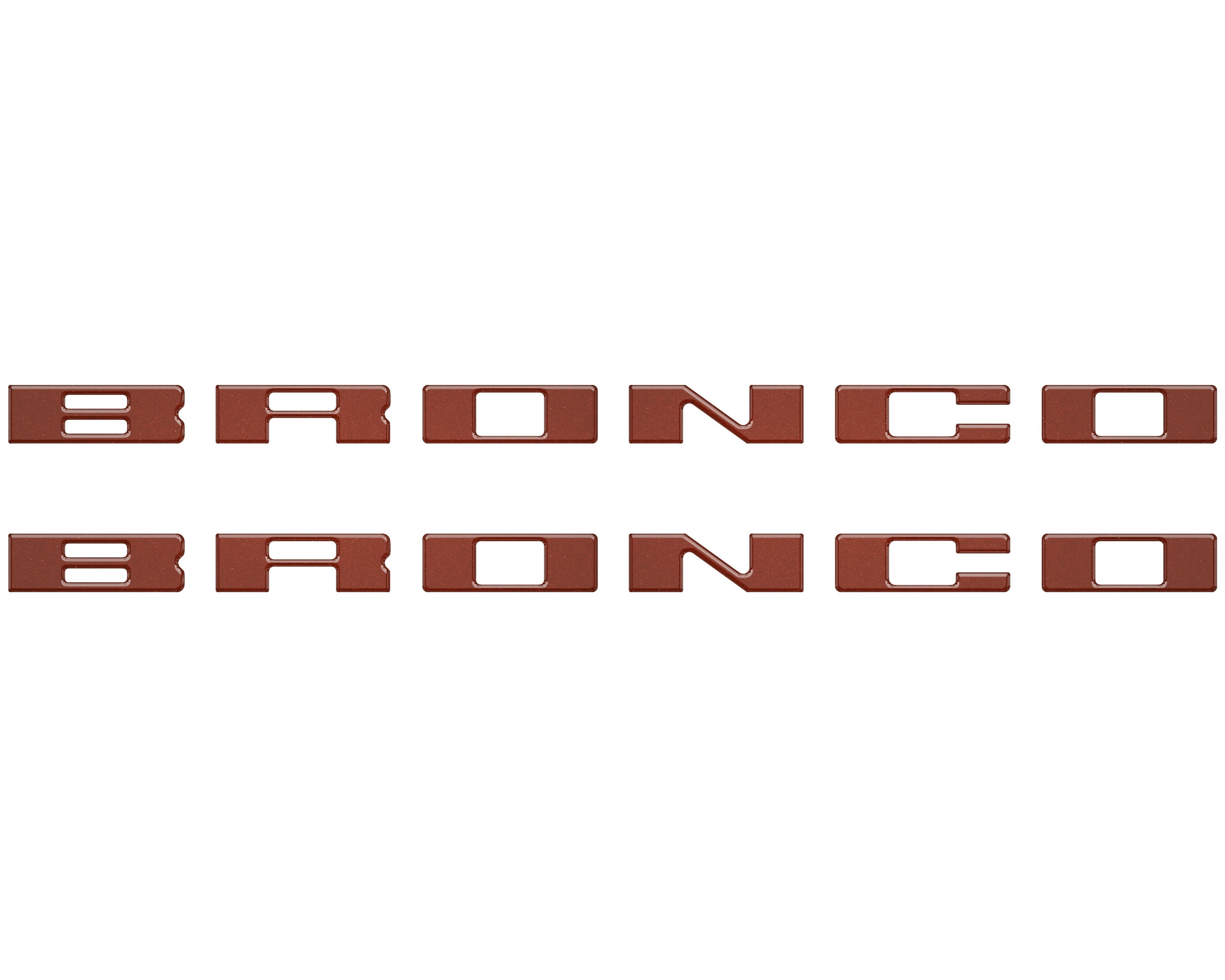 Bronco Running Board Letter Inserts/Overlays Fits 2021-2026 Ford Bronco
