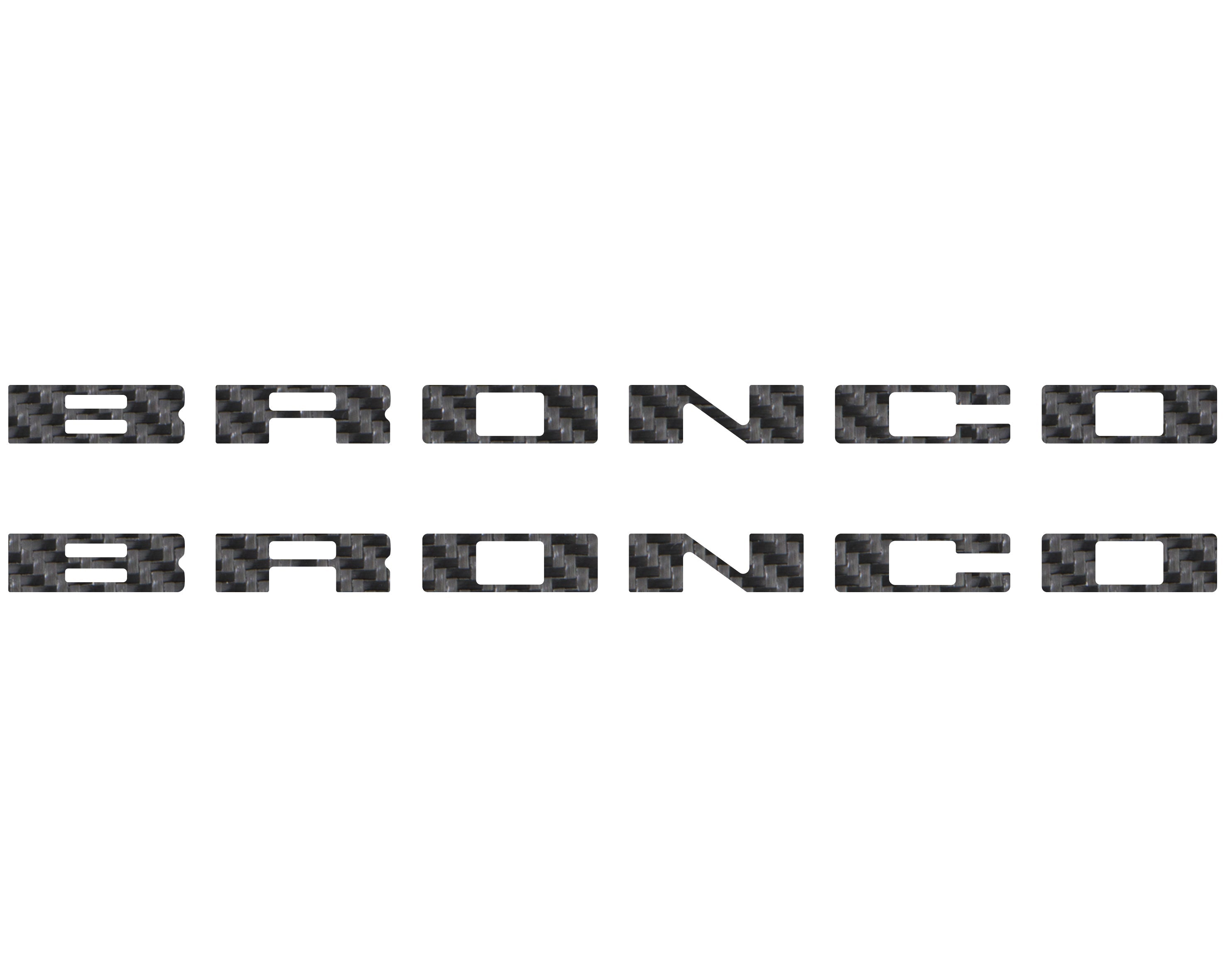 Bronco Running Board Letter Inserts/Overlays Fits 2021-2026 Ford Bronco