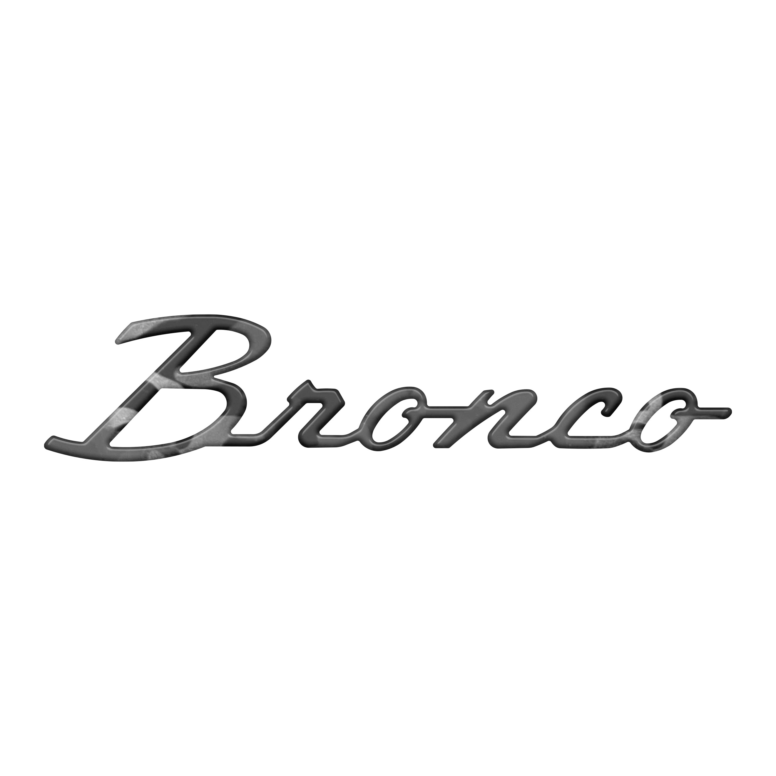 Bronco Cursive Badge Overlays Fits 2021-2026 Ford Bronco