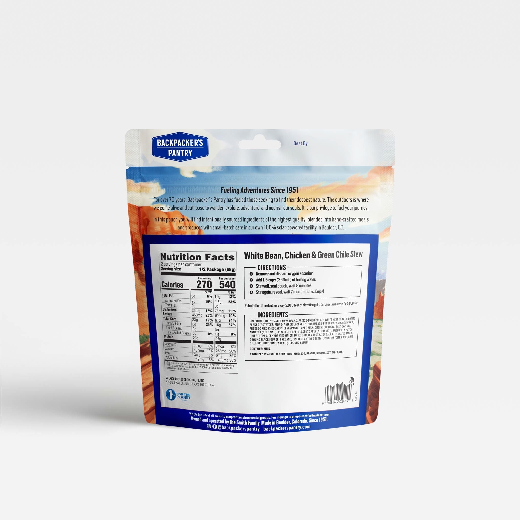 Guiso de frijoles blancos, pollo y chile verde