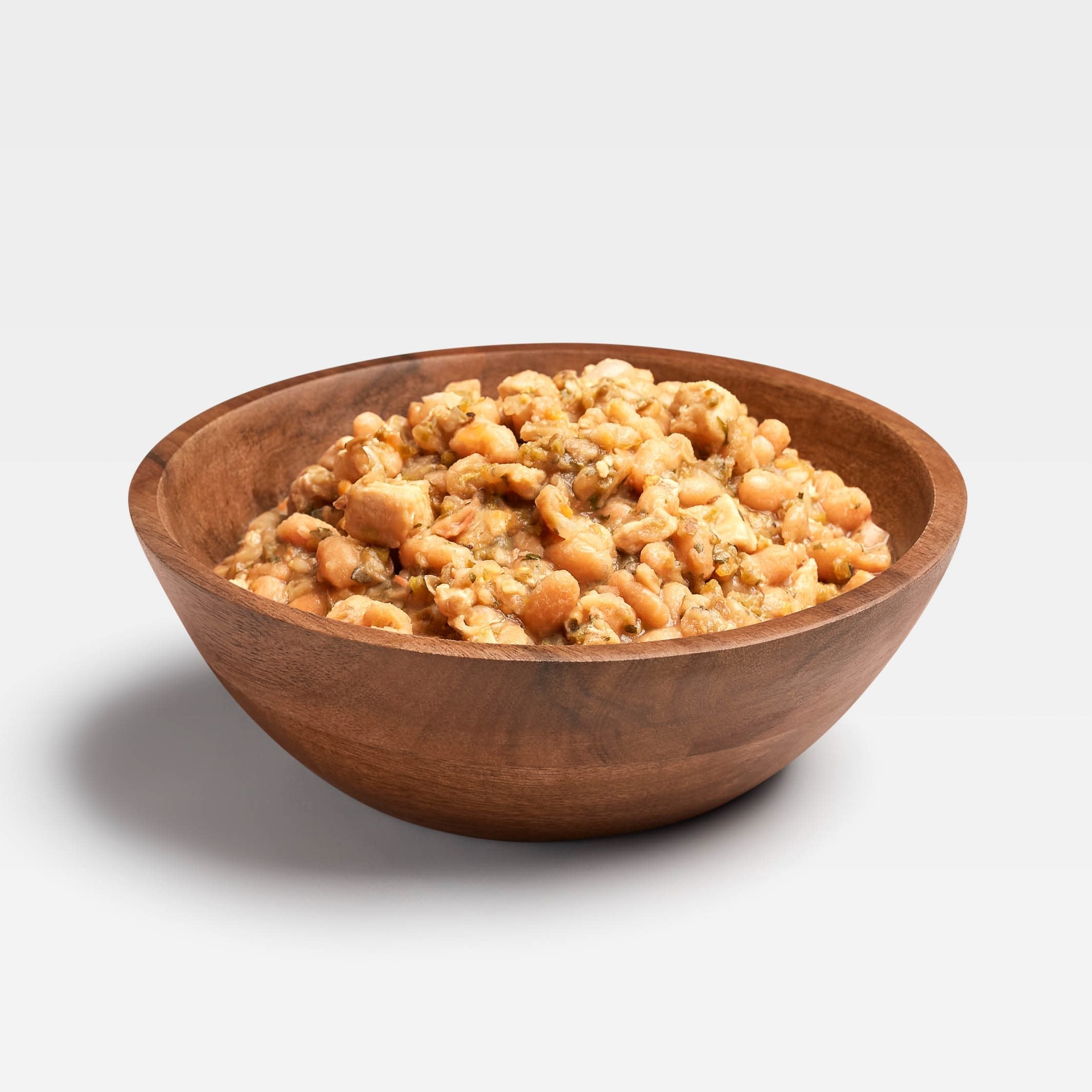 Guiso de frijoles blancos, pollo y chile verde