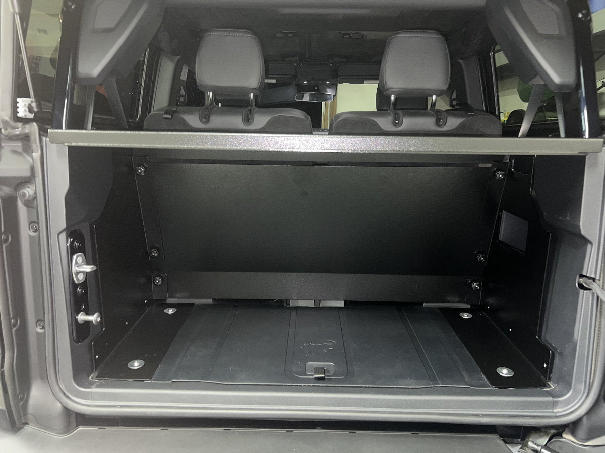 Diabolical Inc Bronco 2-door Locker, tailgate view