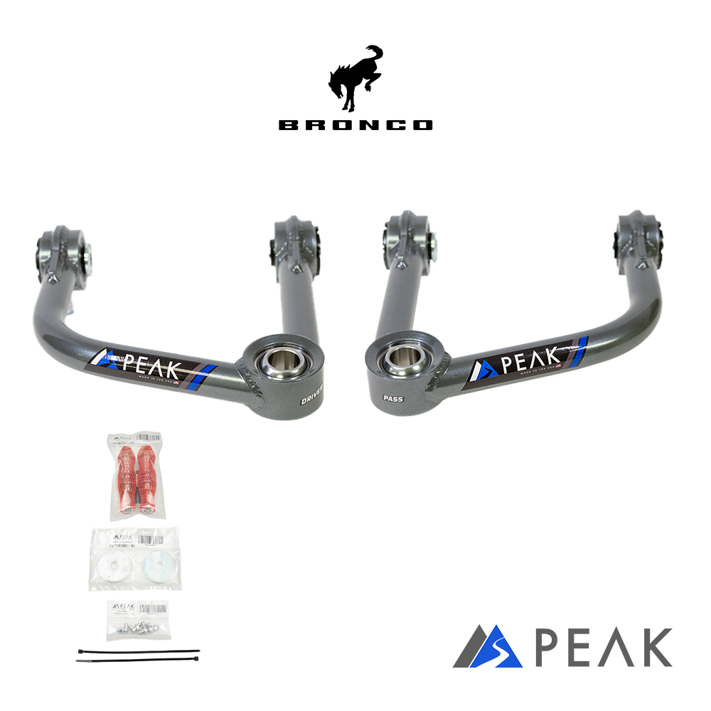 Peak Suspension Tubular Upper Control Arms (2021+ Ford Bronco) for 2021+ Ford Bronco