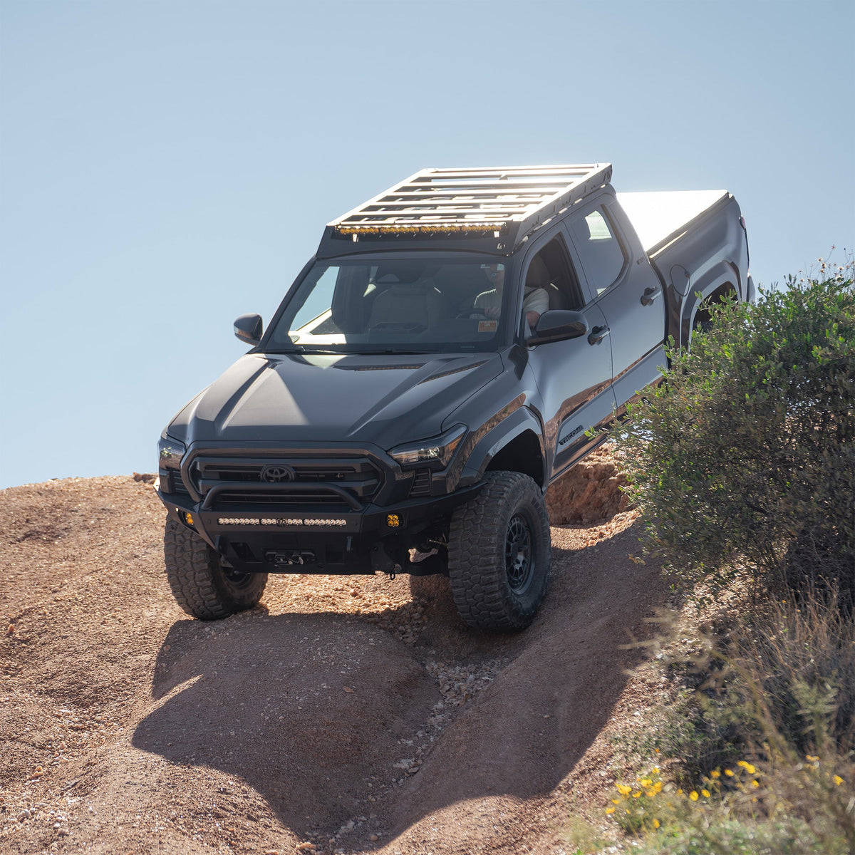 C4 Fabrication Tacoma Roof Rack with Optional Light Bar Mount / 4th Gen / 2024-2026