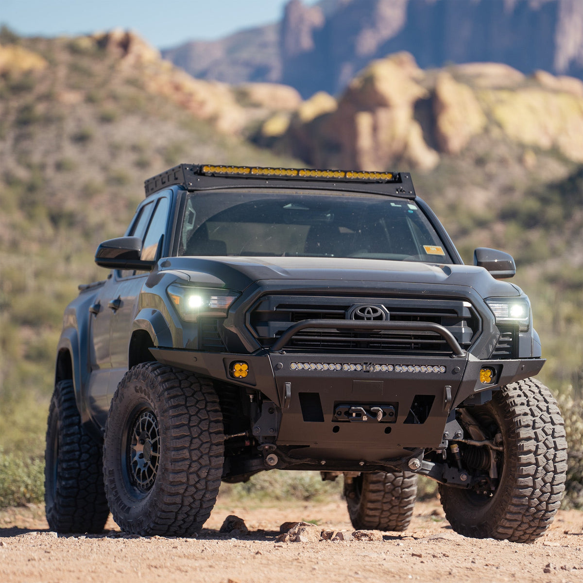C4 Fabrication Tacoma Roof Rack with Optional Light Bar Mount / 4th Gen / 2024-2026