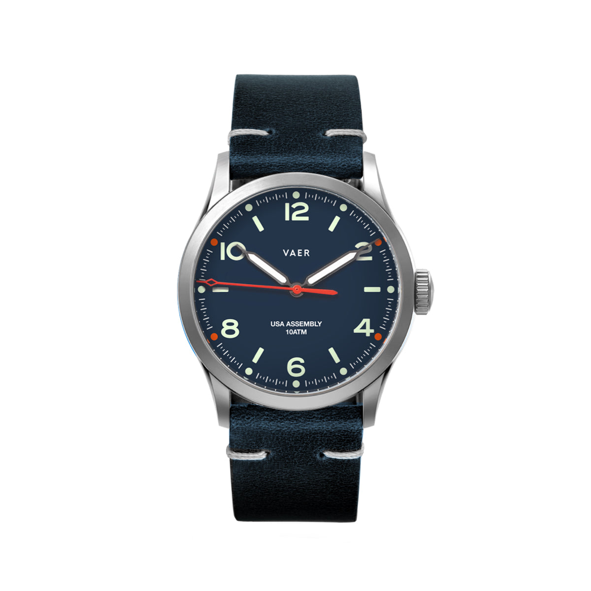 VAER C3 Design Navy Field Watch - 36mm USA Solar