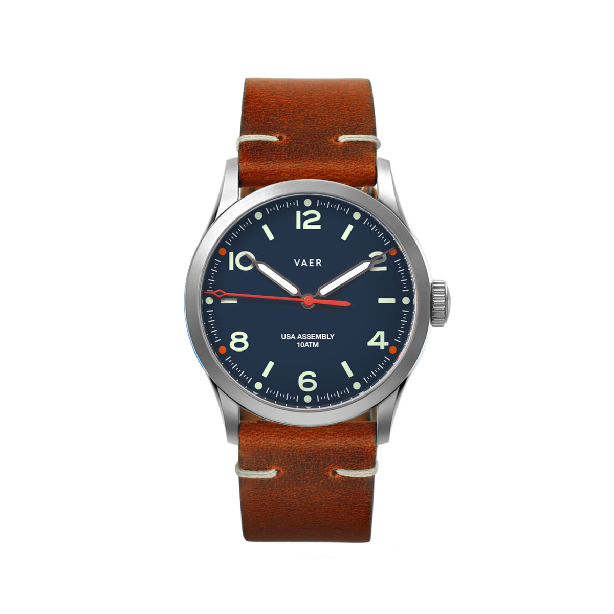 VAER C3 Design Navy Field Watch - 36mm USA Solar